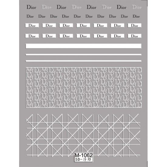 5D stickers nail art 5DM1062